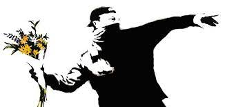 Banksy — Flower Thrower